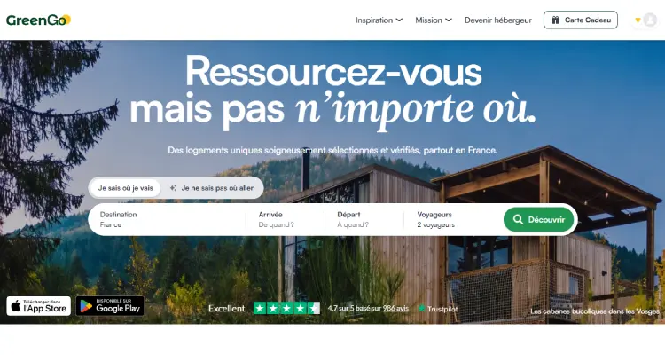 GreenGo est une alternative française à Airbnb qui promeut un tourisme durable et éco-responsable